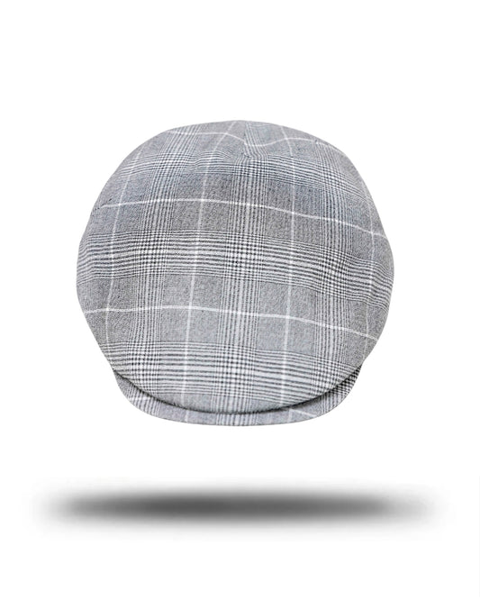 Kensington Check Flat Cap-IT237