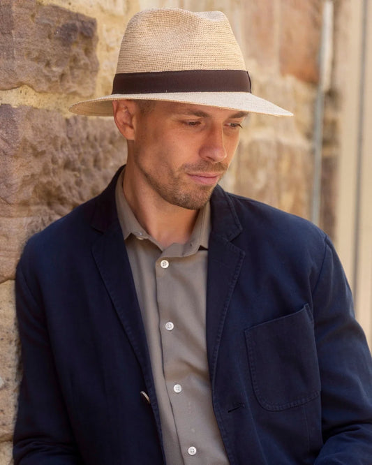 Fine Raffia Fedora-IT307