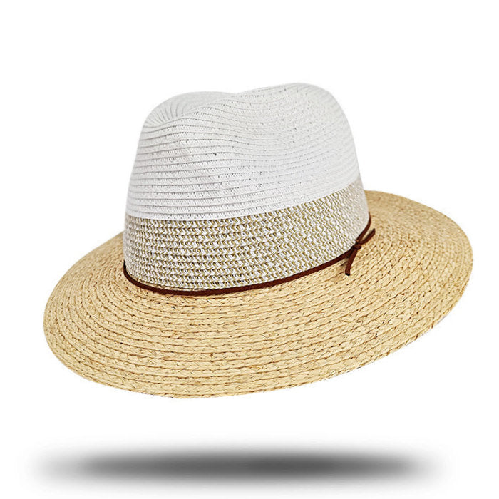 Raffia Blend Fedora-SD134