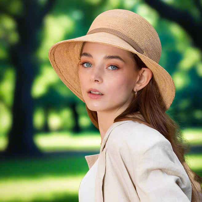 Raffia Cloche Hat-SL032