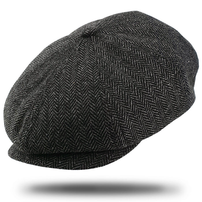 Grey newsboy hot sale cap