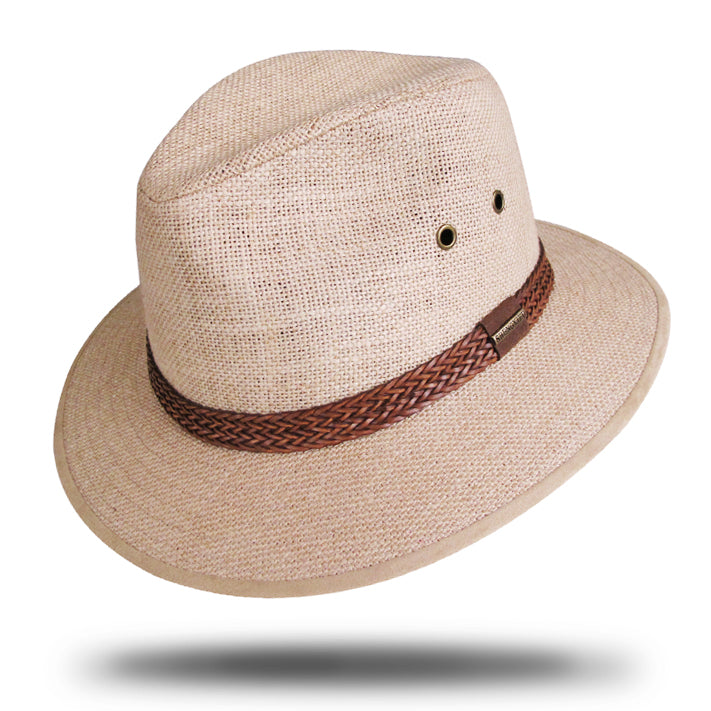 Linen Hemp Safari Hat UPF 50+ - Style SD779 | Stanton Hats