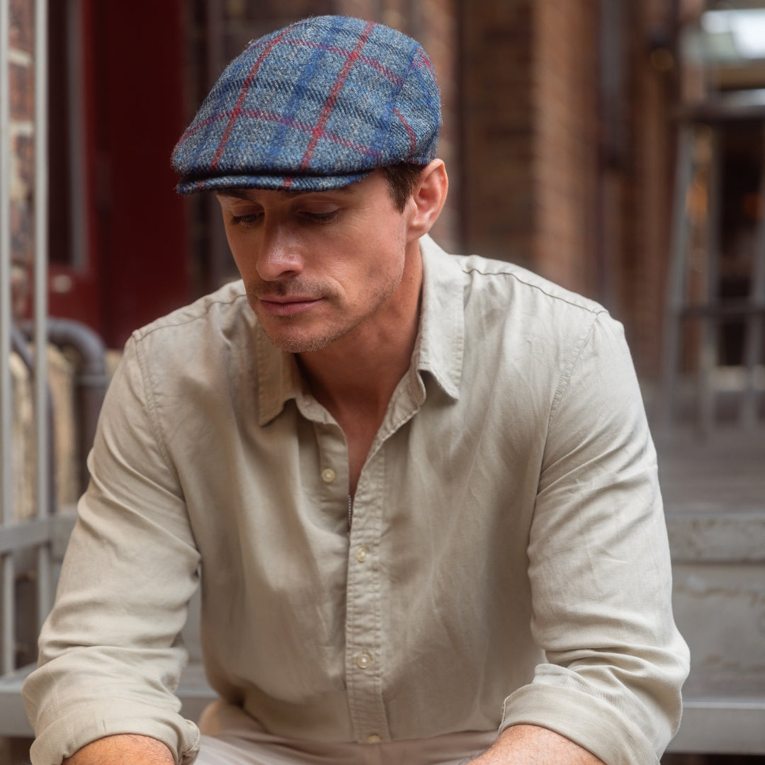 Harris Tweed Flat Cap-IT210