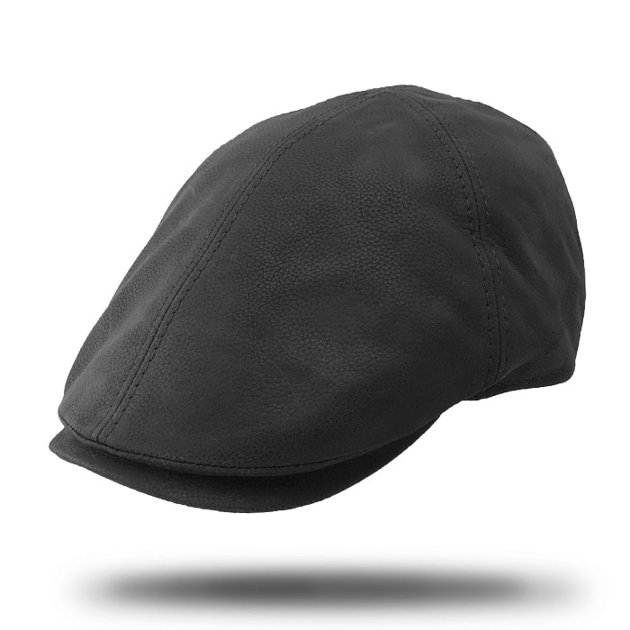Nappa Leather Italian Flat Cap