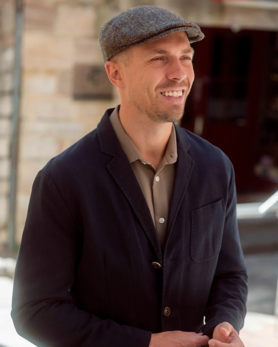 Harris Tweed Flat Cap-IT210
