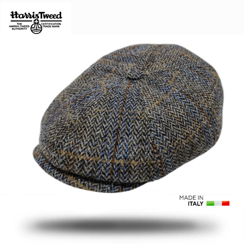 Harris Tweed Newsboy Cap-IT211