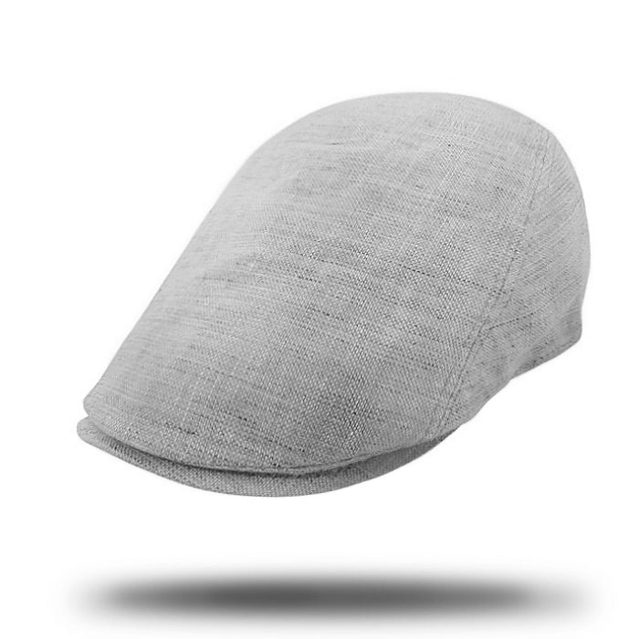Linen Flat Cap-IT215