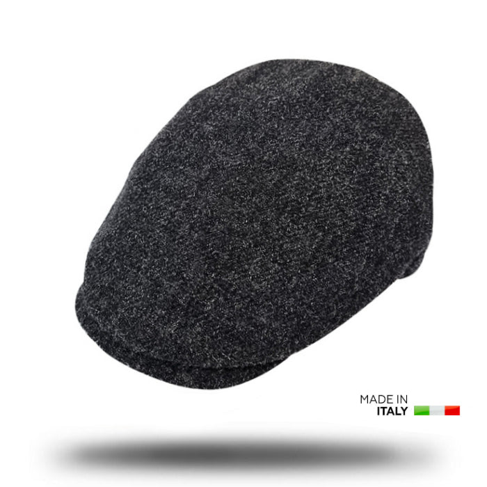 Shetland Wool Flat Cap-IT224