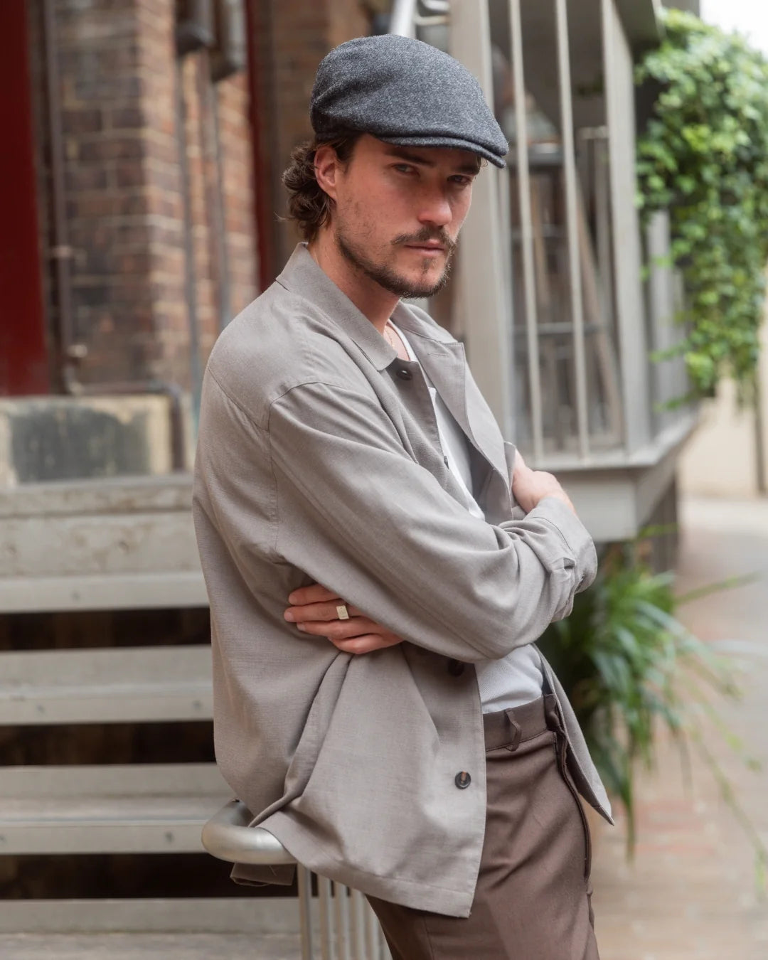 Shetland Wool Flat Cap