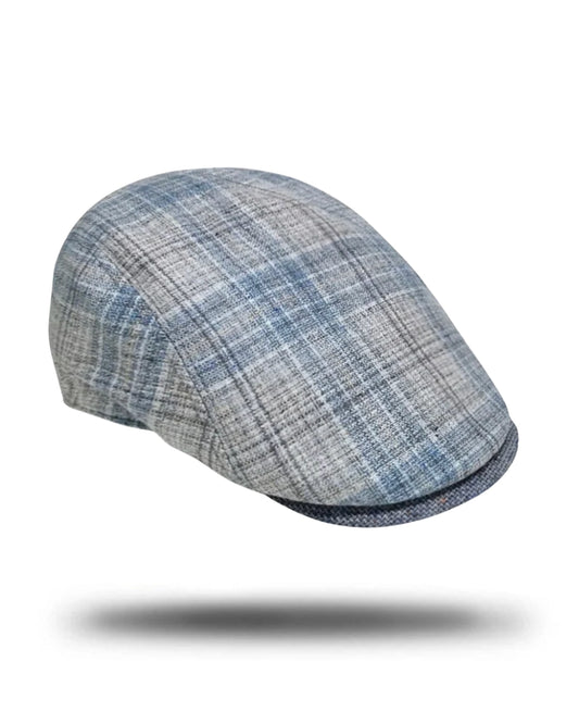 Portofino Check Flat Cap-IT235