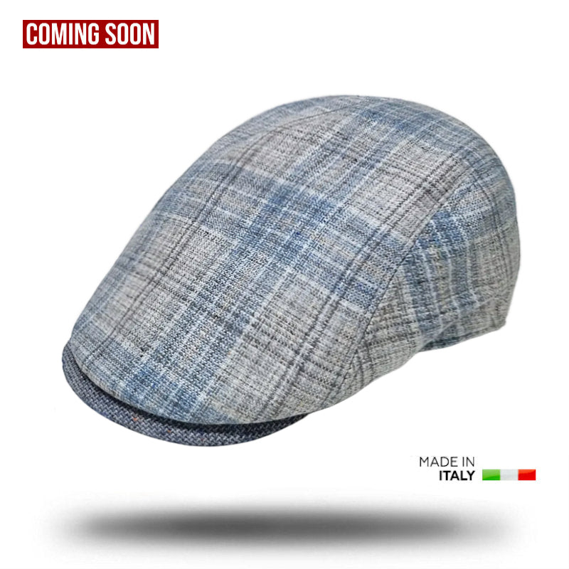 Portofino Check Flat Cap-IT235