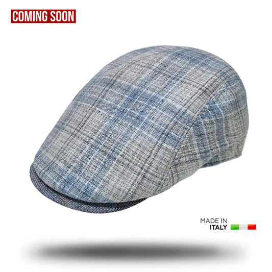 Portofino Check Flat Cap-IT235