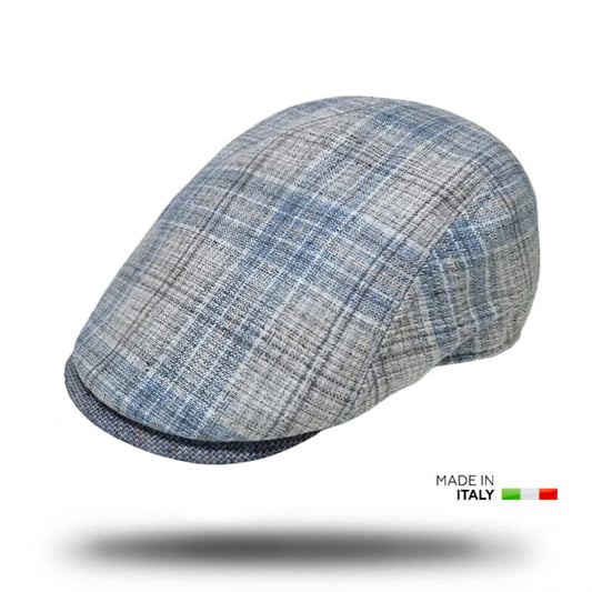 Portofino Check Flat Cap-IT235