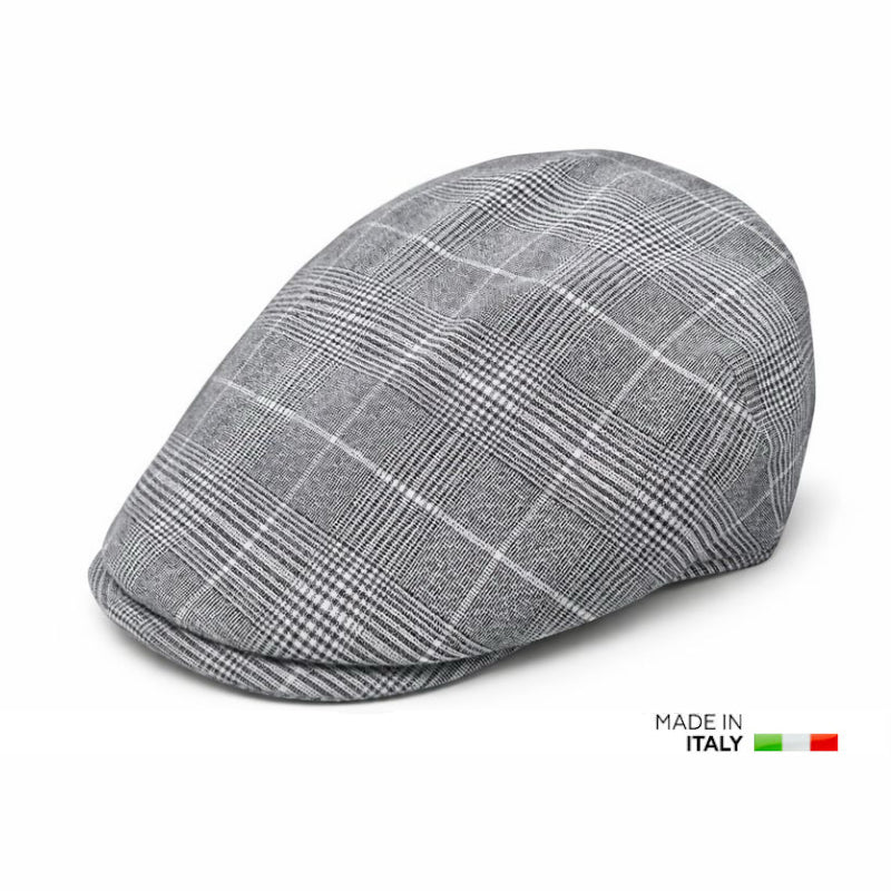 Kensington Check Flat Cap-IT237