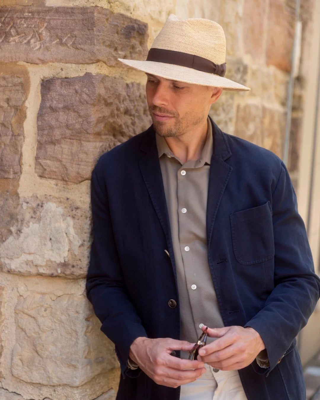Fine Raffia Fedora-IT307