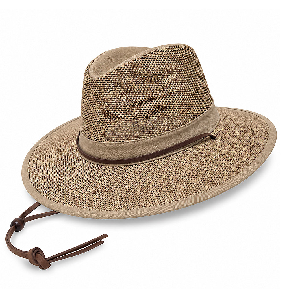 SD511-Cotton Poly Mesh Safari Fedora