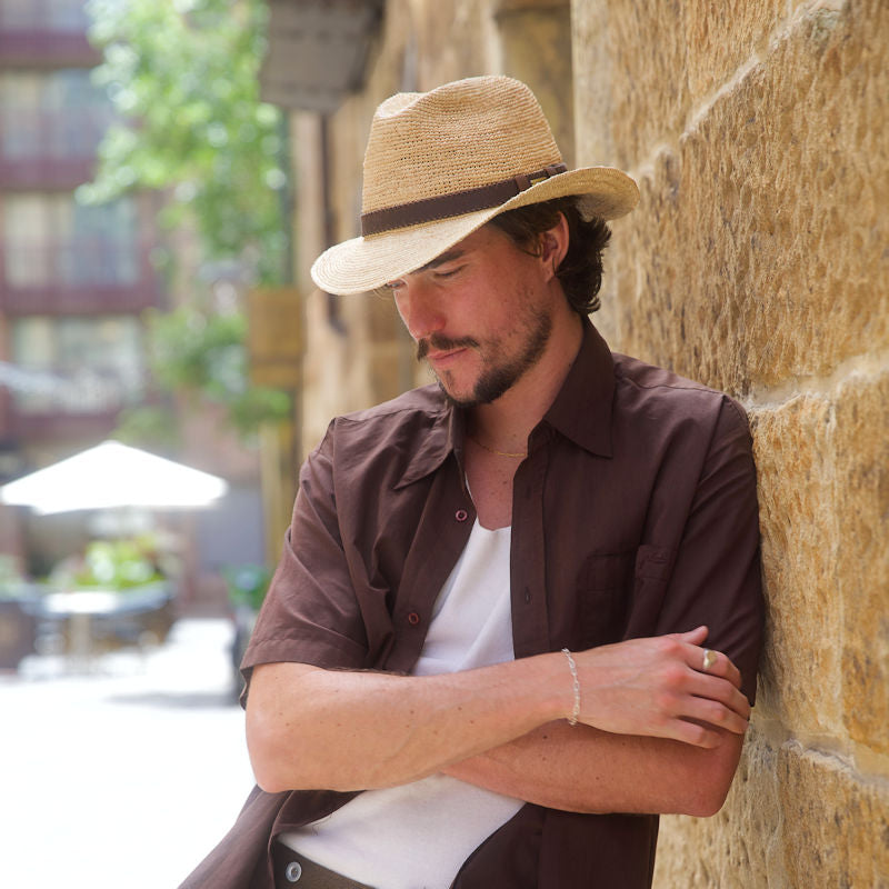 Summer Hats Raffia Fedora SD751 Stanton Hats - Main Image