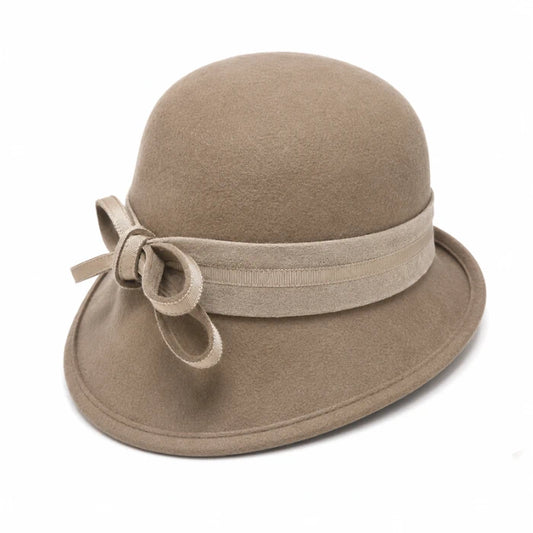 Women’s Wool Felt Cloche Hat-SF538