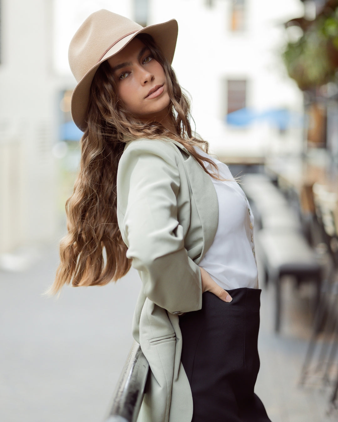 Women's Felt Fedora-SF785