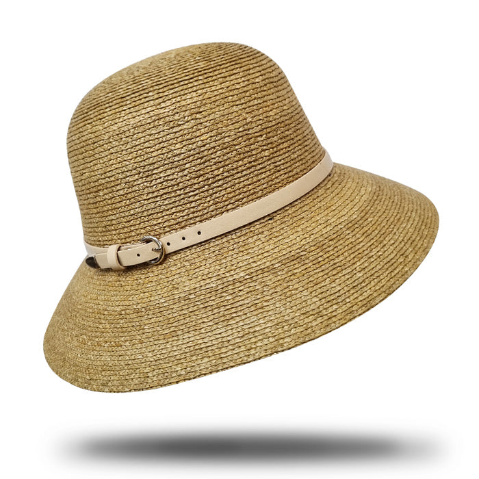 Women's Raffia Cloche Hat-SL351