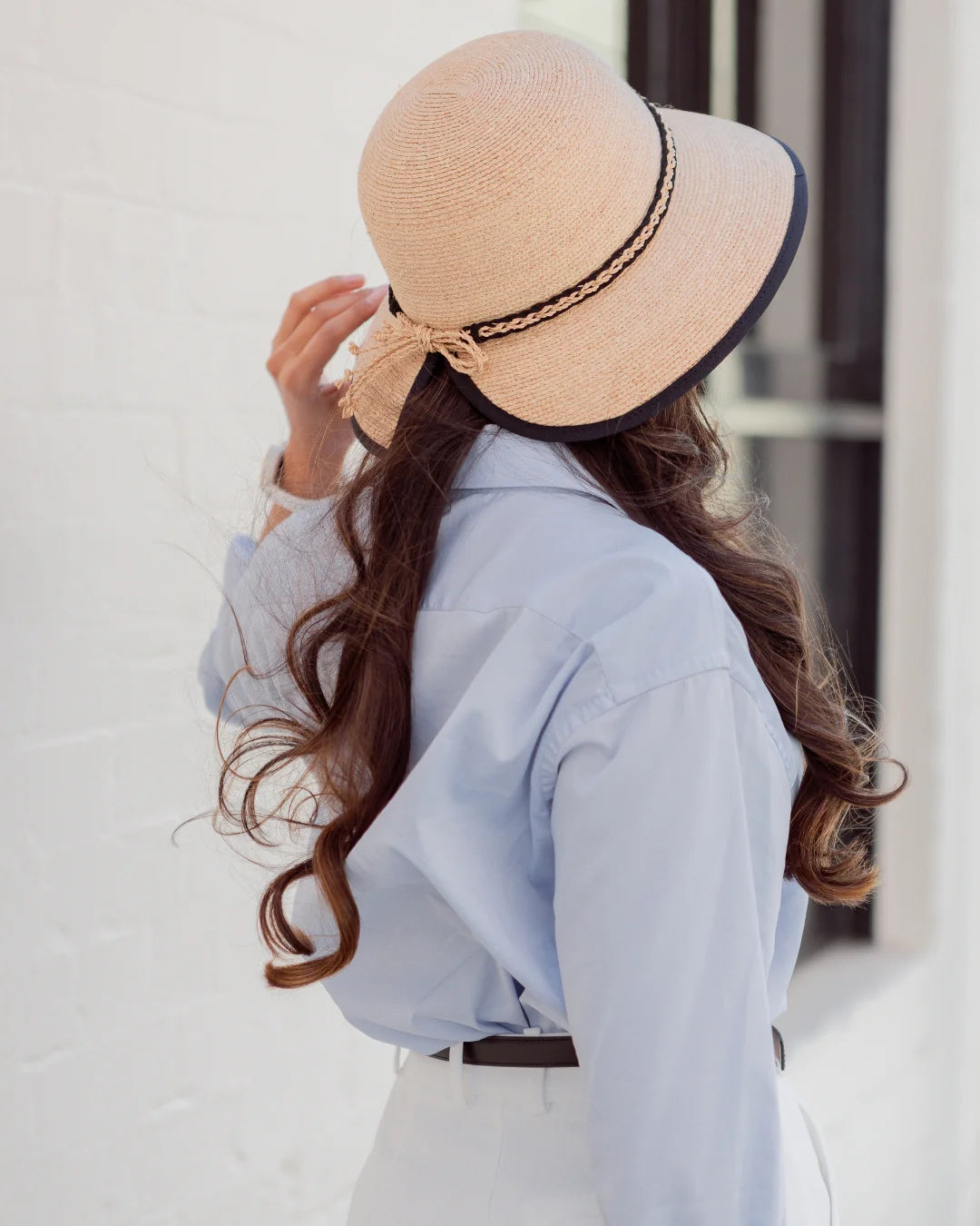Raffia Cloche Hat-SL352