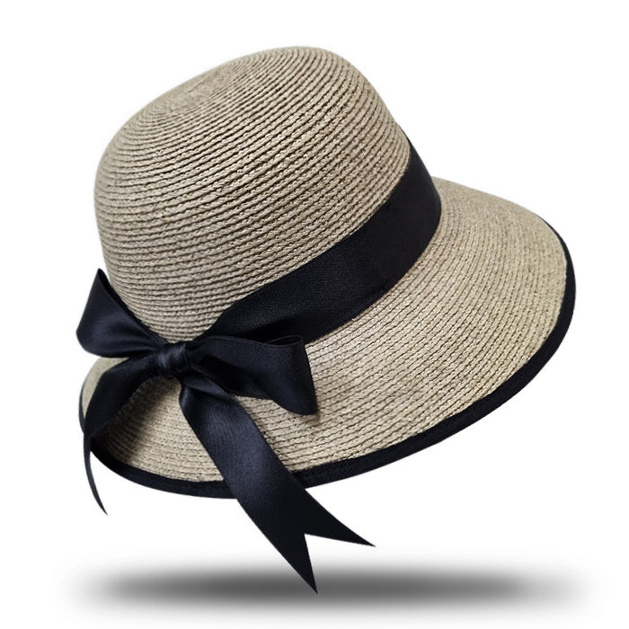 Women's Raffia Cloche Hat-SL353