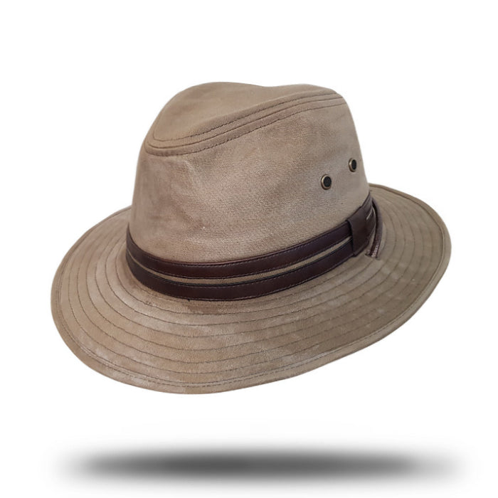 UPF50+ Wax Cotton Safari Hat-SU058