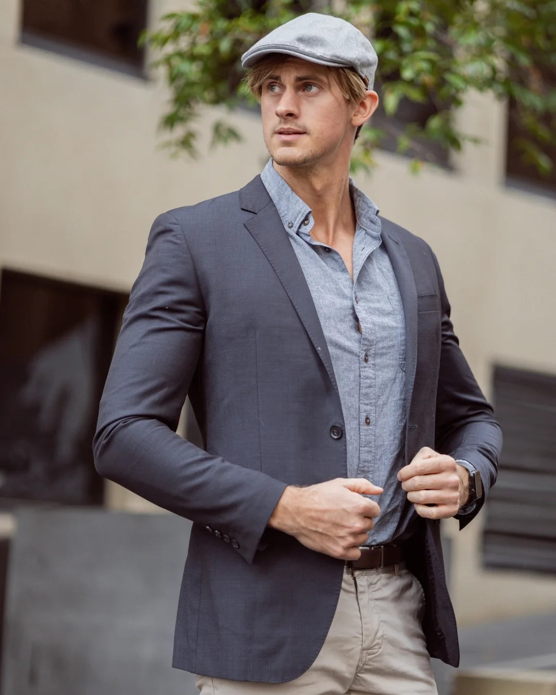 Linen Cotton Flat Cap-SY071