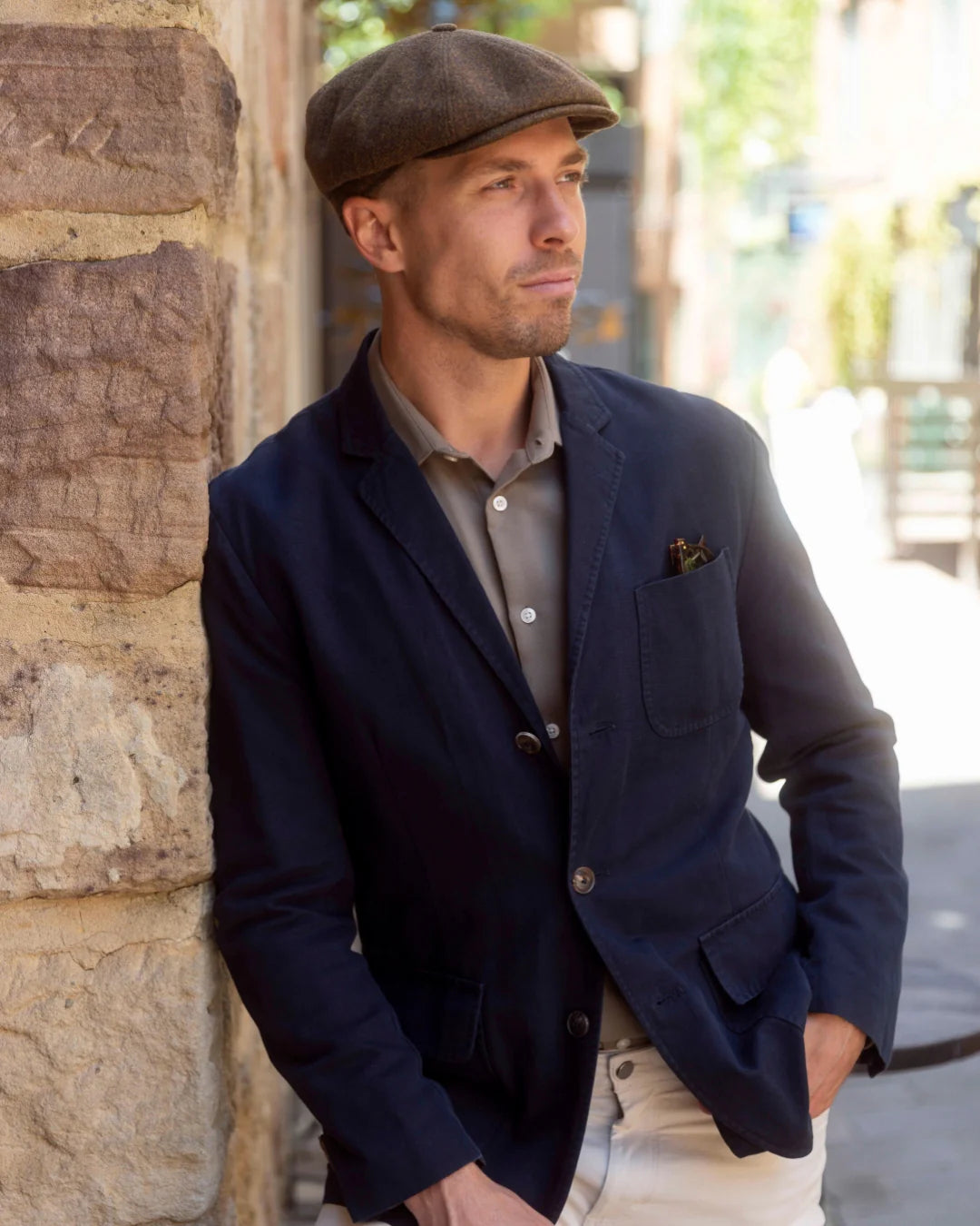 Wool Blend Newsboy Cap-SY364