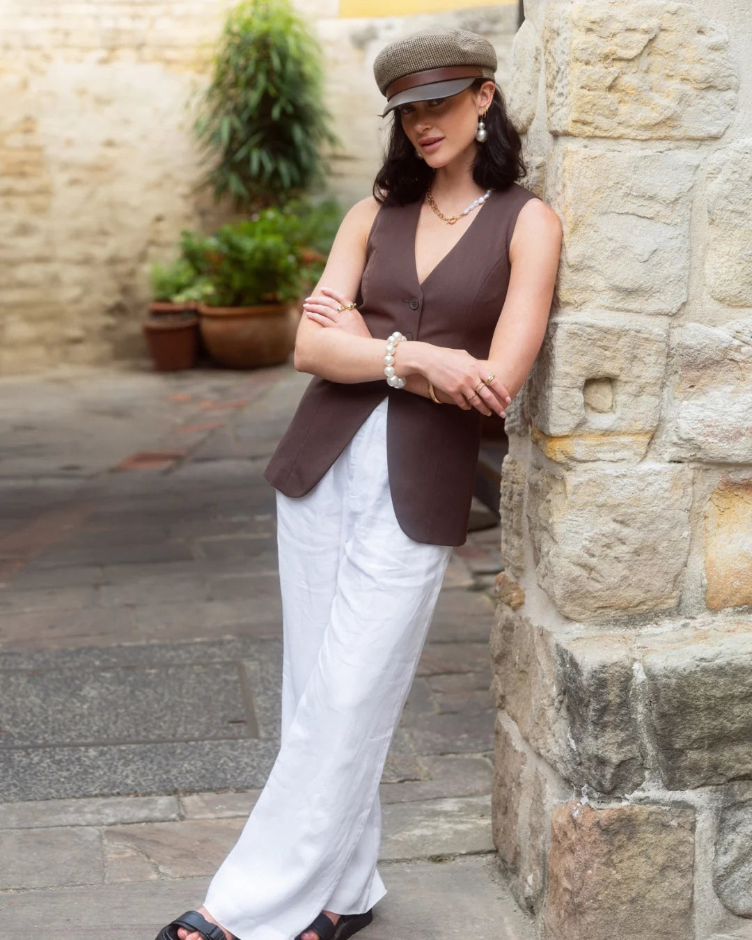Women's Baker Boy Cap-SY419