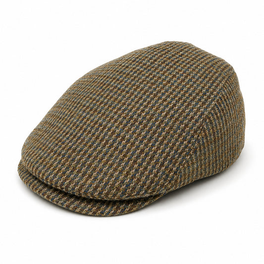 Houndstooth Flat Cap-SY544